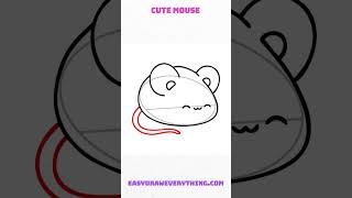 How to draw a cute mouse #animaldrawing  #easytodraw