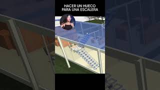 Hueco en la #escaleras en #revit #revitbim #arquitectura