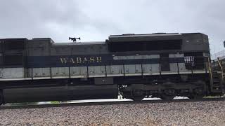 Wabash Cannonball! NS 1070 “Wabash” trails on the Z-AUGSBD!