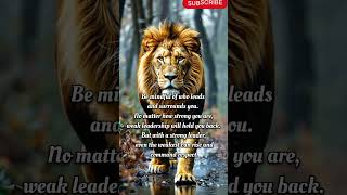 Who leads You: Lion or Sheep?#motivation #quotes#selfimprovement  #shorts