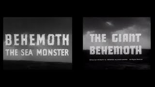 "The Giant Behemoth" open matte credit comparison