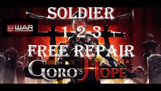 War Commander- GORO"S HOPE [ SOLDIER 1-2-3 ] FREE REPAIR/ EASYWAY