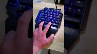 E-YOOSO K700 Single Hand Mechanical Keyboard Ver.BlueSwitch #unboxing / E元素 K700 單手機械鍵盤 青軸版 #開箱