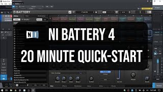 Get Started In Native Instruments Battery 4 In [ALMOST] 20 Minutes!