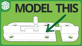 How to 3D Model a Latch | SketchUp Tutorial