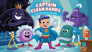 Captain Clean Hands and the Germ Fighters. Animated Story for Kids