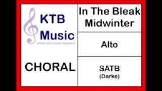 In The Bleak Midwinter Darke SATB Alto part only