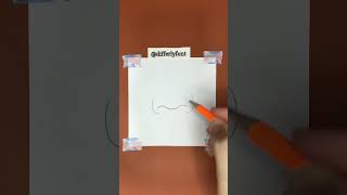 Draw nose 4 steps🐽🥸#differlyfont #satisfying #drawing #art #shorts #stepbystep #nose #skeching