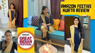 Amazon kurti review / festive kurti review/ amazon shopping / online kurti shopping / amazon kurti