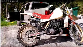 Yamaha YZ490 top speed test!