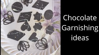 chocolate decorations for homdemade cakes 🍫🧁/easy chocolate garnishing ideas