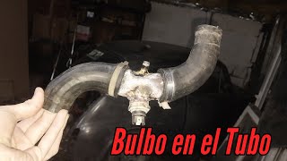 Poniendo el bulbo en Tuberia para no cortar el RADIADOR