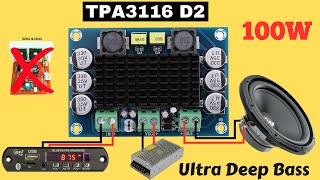 100W Deep Bass Mono Amplifier Board // HW-576 // TPA3116 D2 Digital Class-D