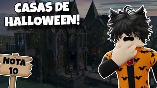 AVALIANDO CASAS DE HALLOWEEN DOS INSCRITOS NO BLOXBURG - ROBLOX