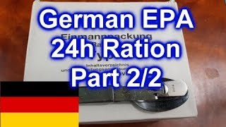 German Army 24h Ration (EPa) 2/2 - MRE Review