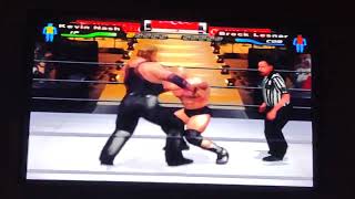 SmackDown Here Comes The Pain Kevin Nash(Me) Vs Brock Lesnar(CPU)