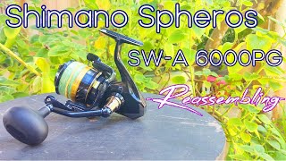 Shimano Spheros SW A 6000PG Part 2/2 - Reassembling - Reel service, repair and maintenance -