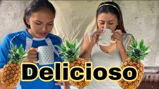 Atol de piña con 3 ingredientes 🍍🍹