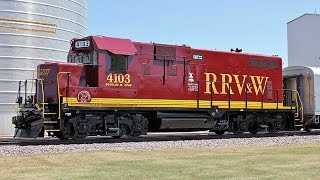 Train passing by Bryn Mawr Meadows Park in Minneapolis