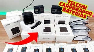 CARREGADOR e BATERIAS TELESIN GOPRO HERO 9 | Aliexpress