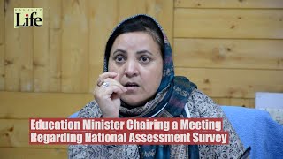 Education Minister Chairing a Meeting Regarding National Assessment Survey