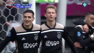 Ajax 3 Vs 1 Utrecht تمريرة زياش الحاسمة