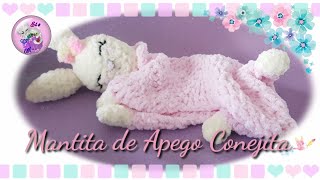 🌺 Mantita de Apego paso a paso "Conejita" 🐰 | crochet Amigurumi