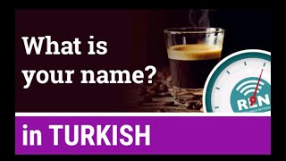 Learn turkish in 5 minutes/ How to ask names in turkish language. آموزش زبان ترکی در پنج دقیقه