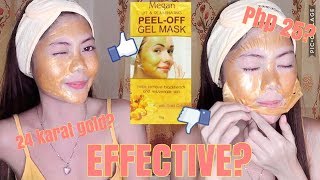 GOLD PEEL OFF MASK ft. MEGAN BEAUTY!!  Lizzy Abujan