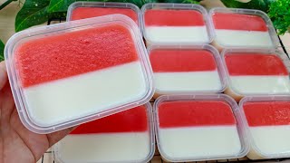 IDE JUALAN BAZAR AGUSTUSAN‼️LANGSUNG LUDES DISERBU‼️PUDING LUMUT MERAH PUTIH