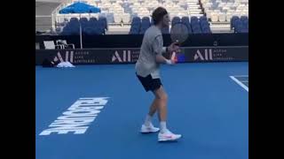 Andrey Rublev forehand in Slow Motion - What an amazing power Rublev has #Tennis #Atp #AndreyRublev