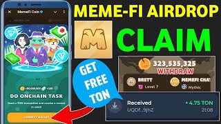 MEMEFI Airdrop Claim And Withdraw | MEMEFI Claim Airdrop | MEMEFI Coin Withdraw in Bank