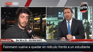 Otro estudiante ridiculiza a Feinmann