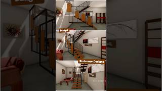 Budget staircase design ideas #interiordesign #shazz