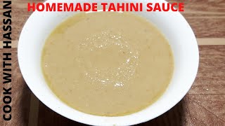 Easy Homemade Tahini Recipe - How to Make Tahini - Cook With Hassan