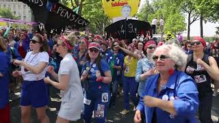 Réforme des retraites: les moments pacifistes de la manifestation du 6 juin