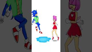 Oh My God  - Where is My Real Amyc - Sonic And Amy Story #short