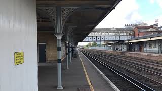 SWR 444011 and 004 are seen passing Eastleigh on the up fast 03/05/21