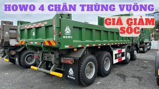 GIỚI THIỆU XE BEN HOWO 4 CHÂN THÙNG VUÔNG | GIÁ KHÔNG TƯỞNG Ở THỜI ĐIỂM HIỆN TẠI