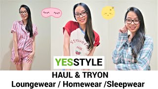 YESSTYLE SLEEPWEAR / HOMEWEAR HAUL + TRY ON! (FIRST EVER FASHION TRY ON!) #YESSTYLE #YESSTYLE100K