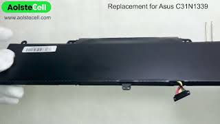 Replacement battery for Asus C31N1339 11.3V 50Wh 3 cells