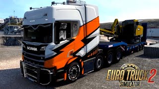 CAT Drill Machine Delivered From Scania Truck Euro Truck Simulator 2 | ETS2