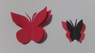 How To Make Paper Butterfly Very Easy/ Double Layer Paper Butterfly Making.