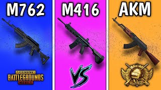 HANGİSİ DAHA İYİ? 🤩 - M416 vs M762 vs AKM (Detaylı Karşılaştırma) - Pubg Mobile