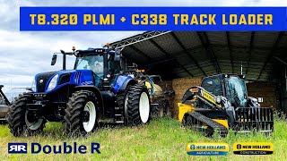 New Holland T8.320 PLMi and New Holland Construction C338 Track Loader