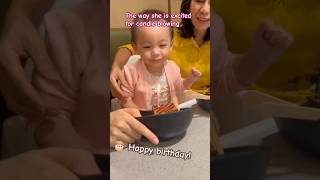 The way she is excited to blow the candles #cute #toddlermoments