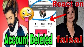 Faisal siddiqui account deleted || Tiktok ban in india || pooja bhatt react on faisal siddiqui  ||