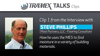 How to use the ME5 to find moisture in a variety of building materials - Steve Phillips Clip 1