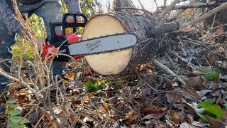 Milwaukee Fuel Chainsaw -12 in round! Debris Removal & Yard Clean Up