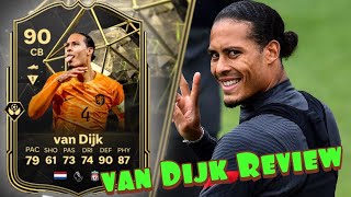 FC 24 | 90 VAN DIJK TOTW PLAYER REVIEW | WORTH THE UPGRADE? 🤔 🔥